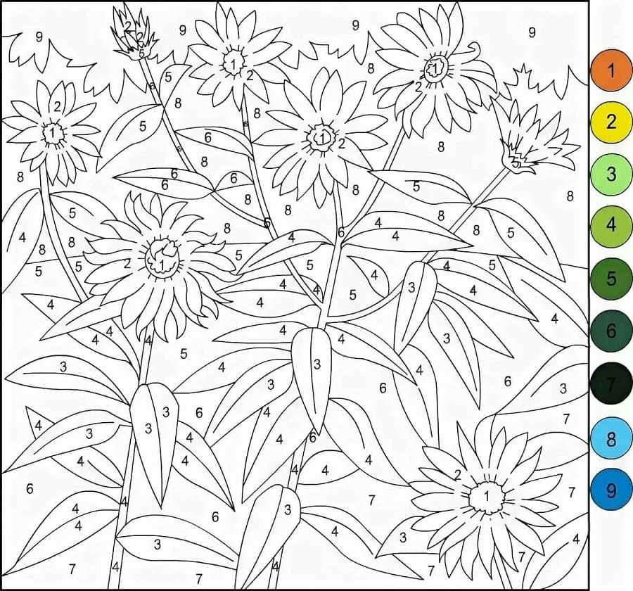 Magique Fleur Gratuit Coloriage Magique Fleur Gratuit
