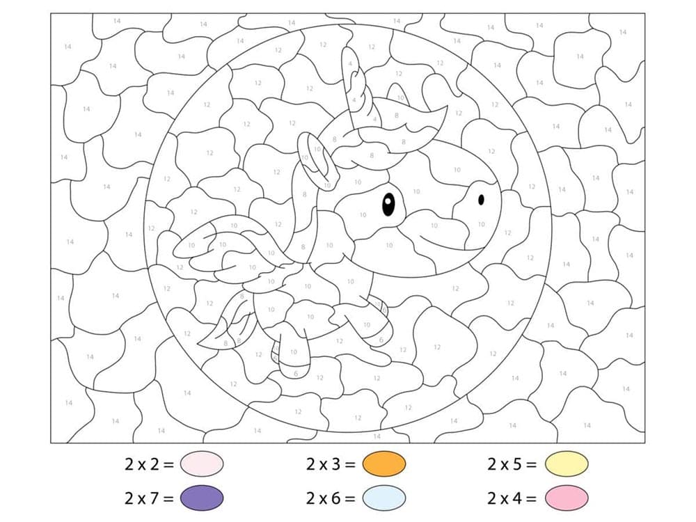Coloriage Magique Licorn Imprimable Gratuit
