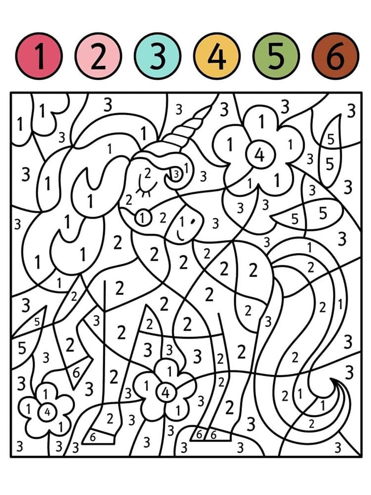 Coloriage Magique Licorn