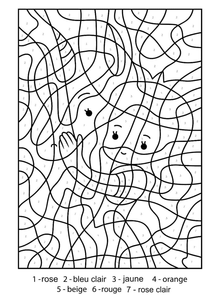 Coloriage Magique une belle licorne