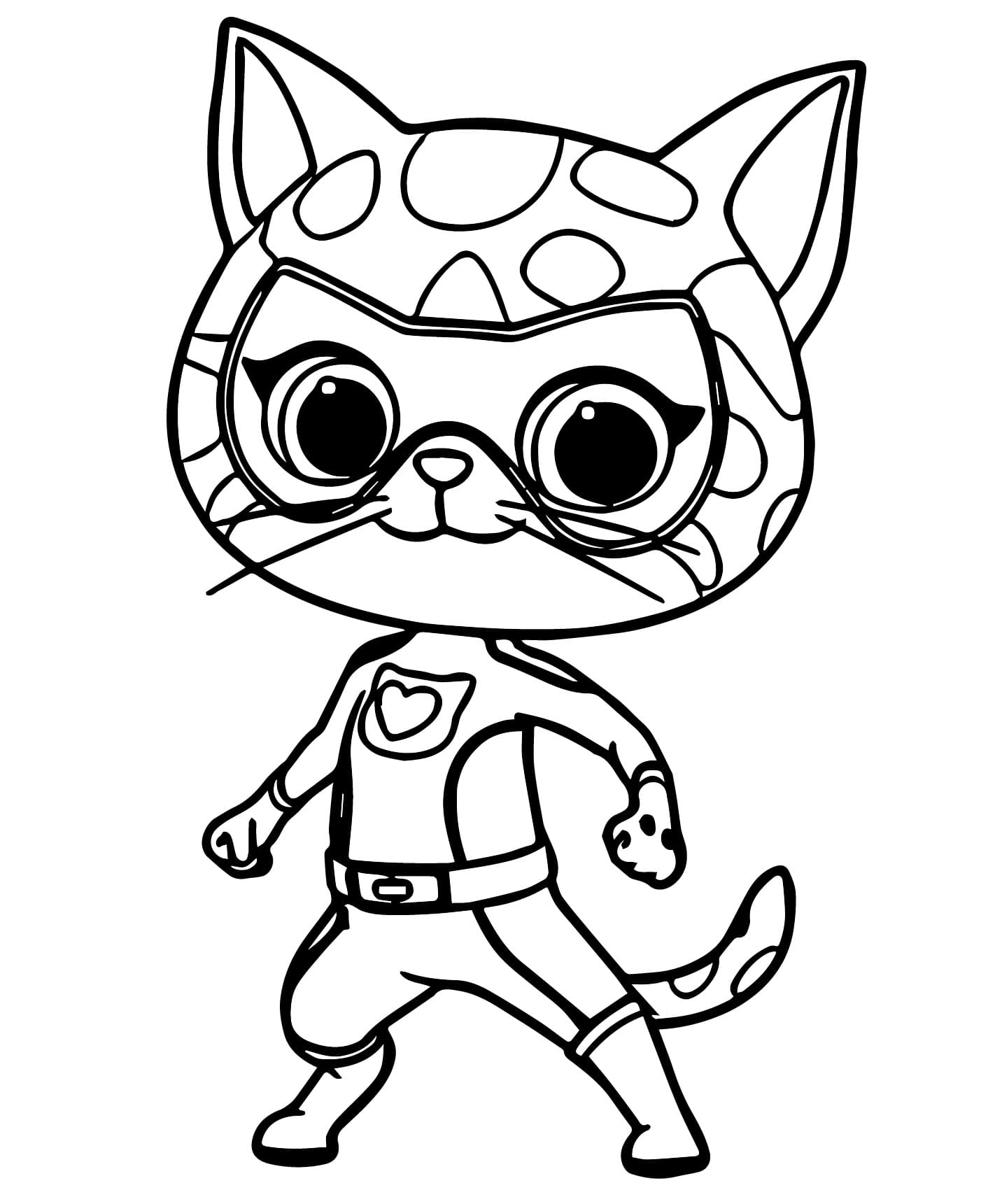 Coloriage Sparks de Superchatons
