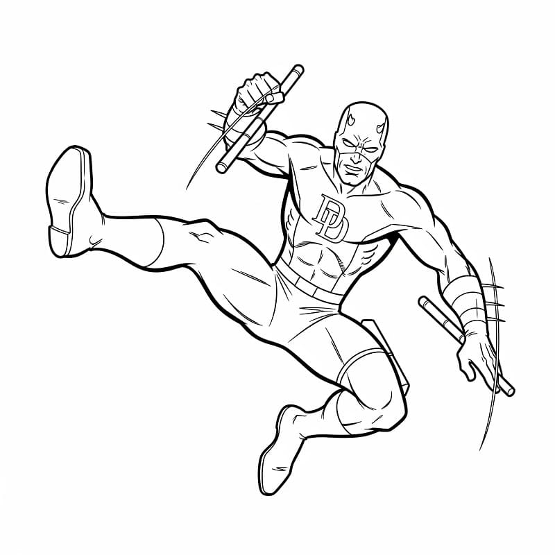 Coloriage Daredevil