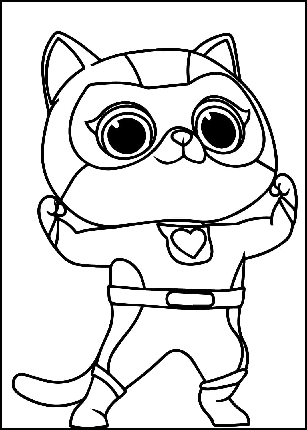 Coloriage SuperChatons 