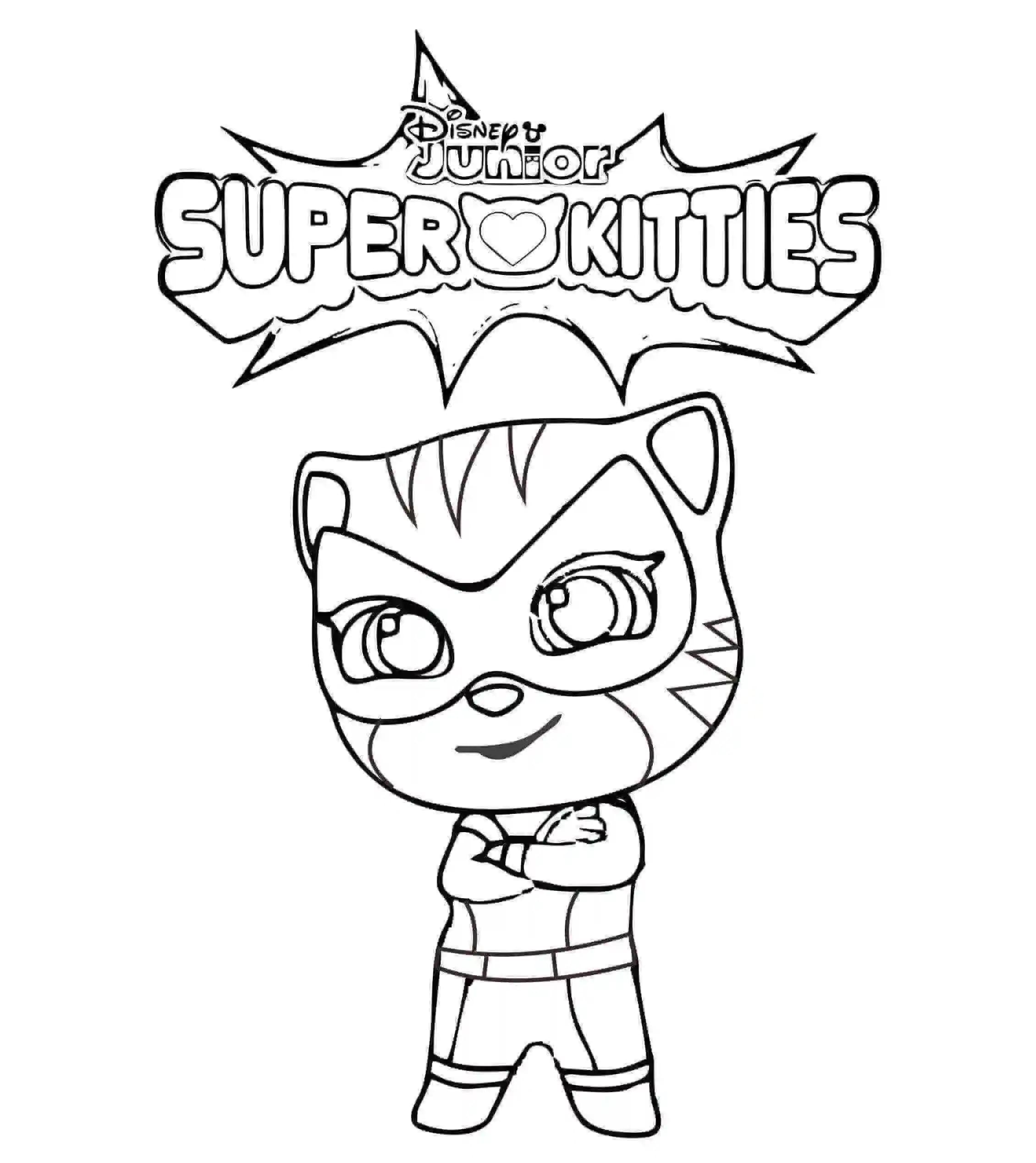 Coloriage Superchatons Ginny