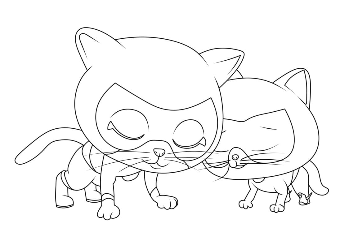 Coloriage Superchatons Gratuit