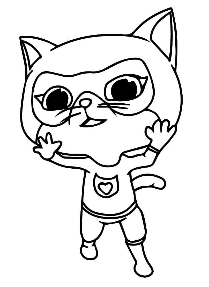 Coloriage Superchatons Imprimable Gratuit