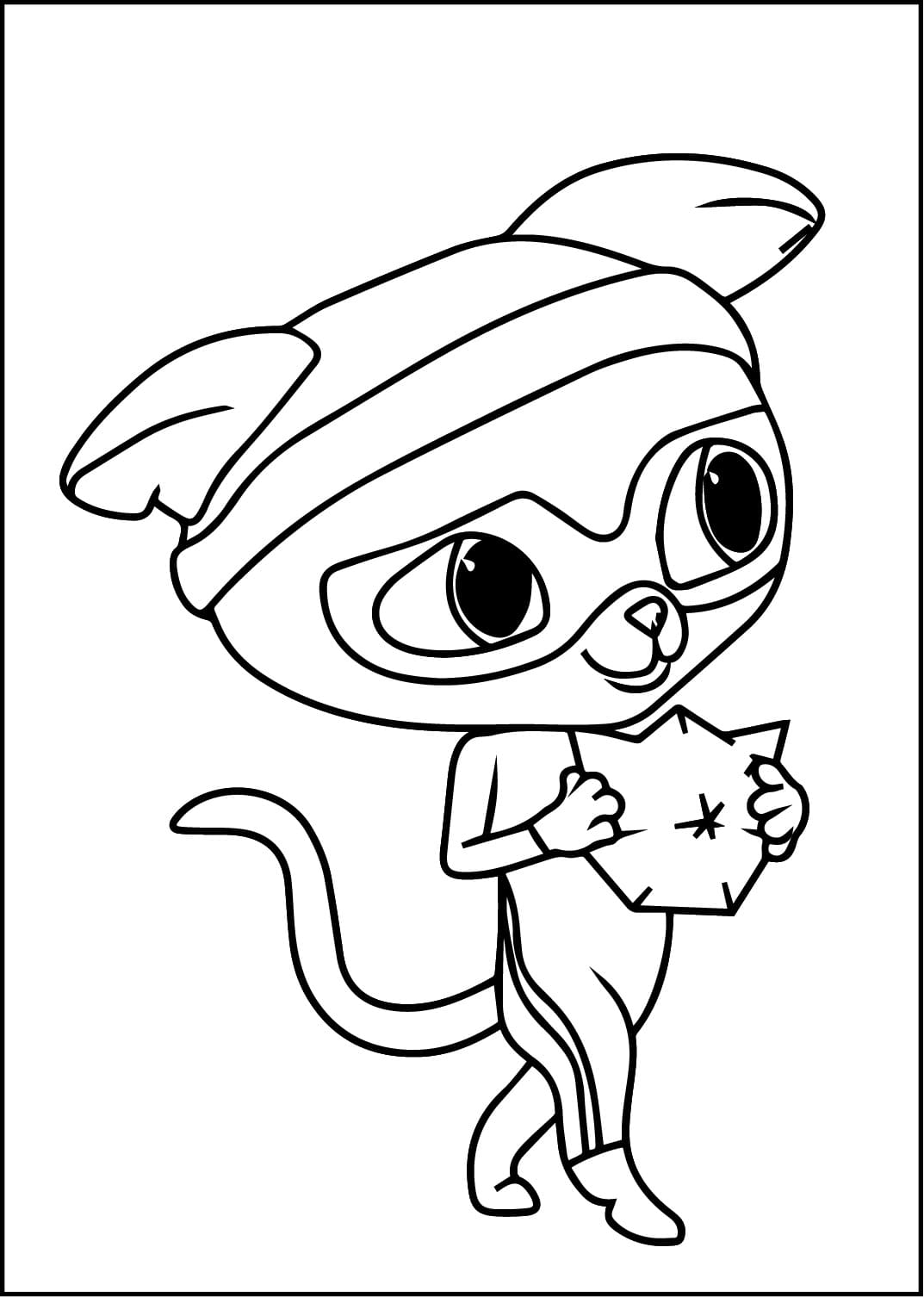 Coloriage Superchatons les Enfants