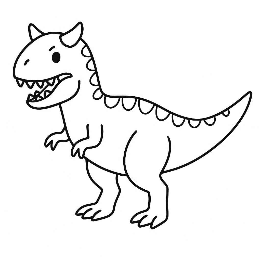 Coloriage Un Carnotaurus