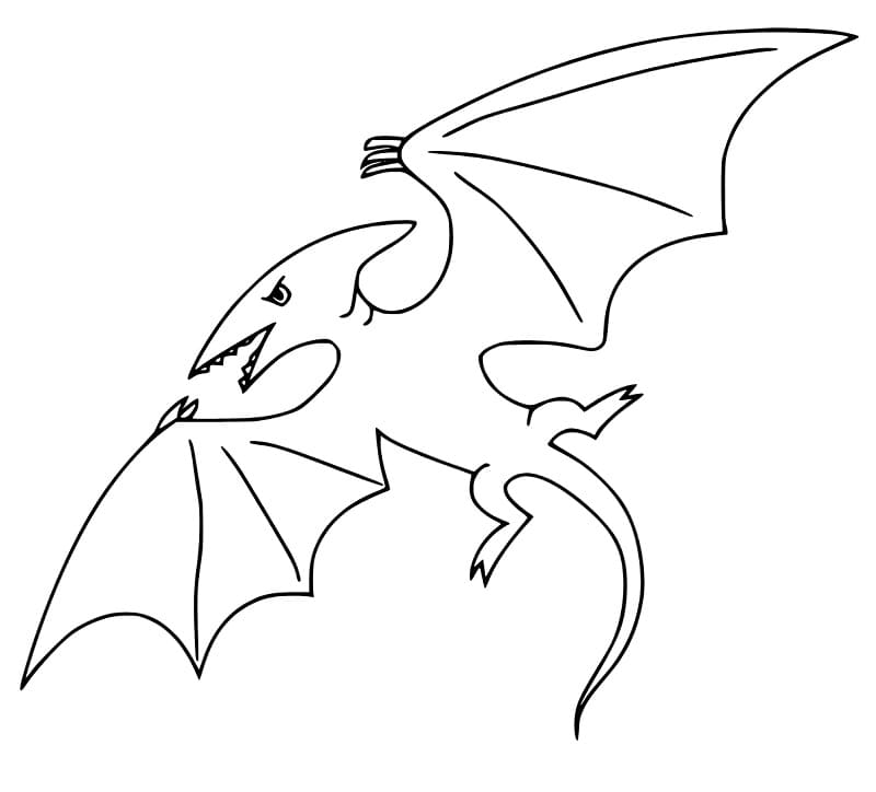 Coloriage Ptérodactyle Imprimable Gratuit