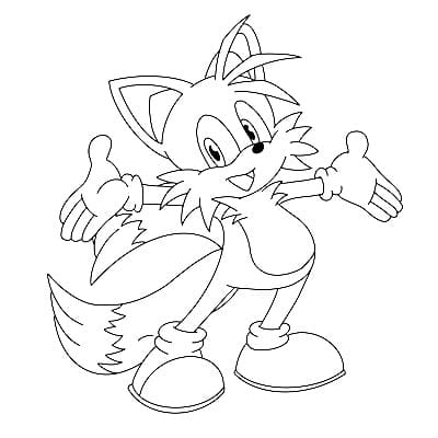 Coloriage Adorable Tails