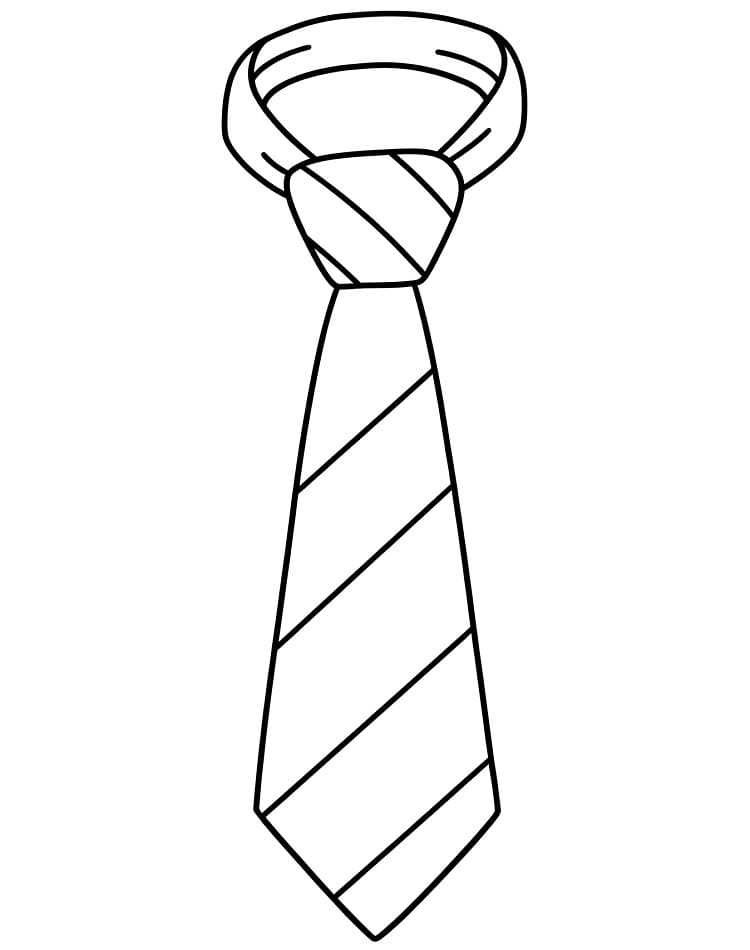 Coloriage Cravate 1