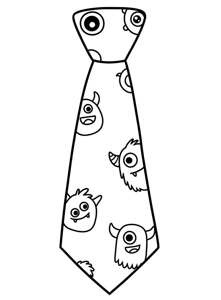 Coloriage Cravate 5