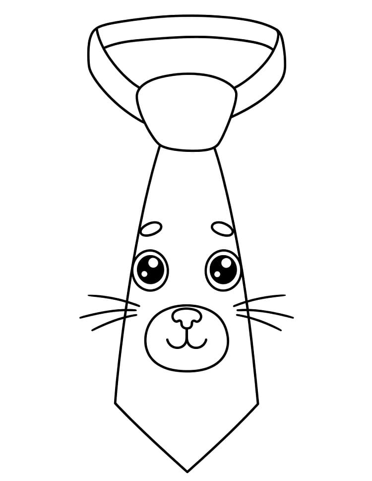 Coloriage Cravate Gratuit