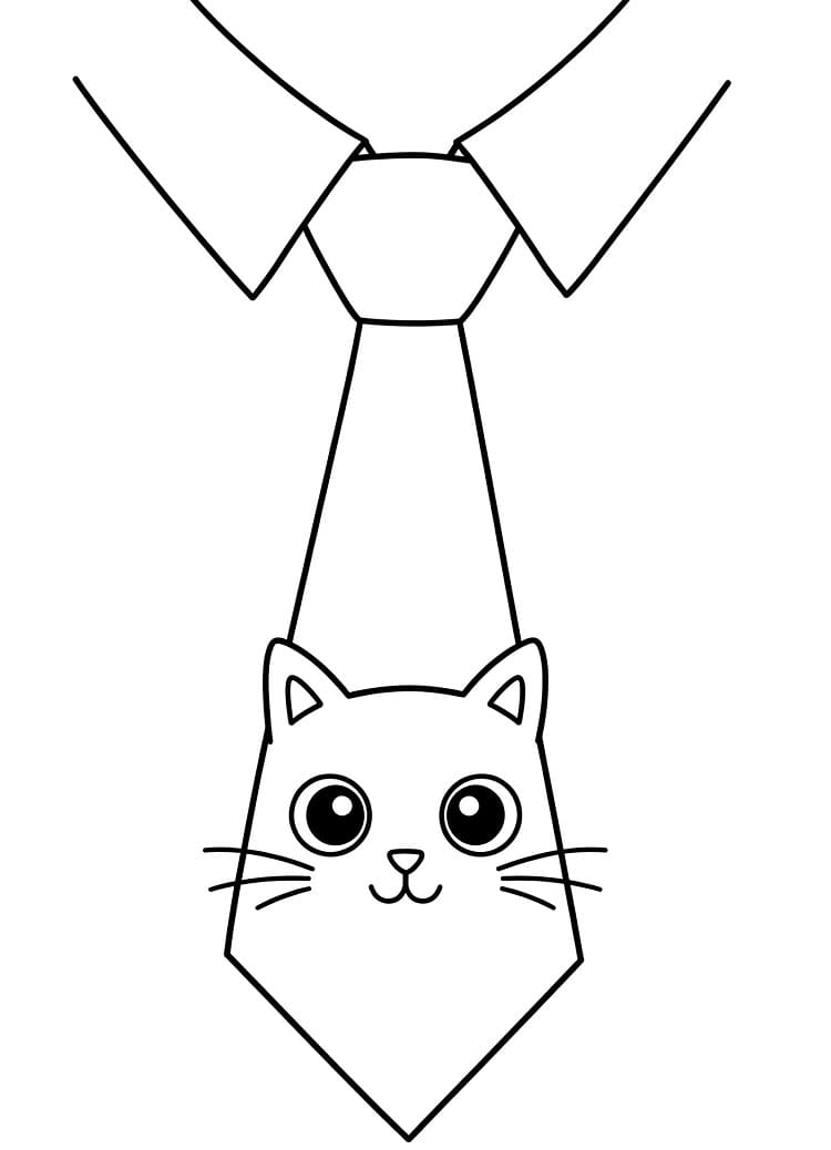 Coloriage Cravate Imprimable Gratuit
