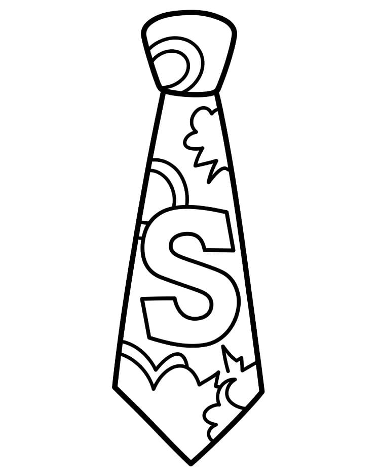 Coloriage Cravate Incroyable