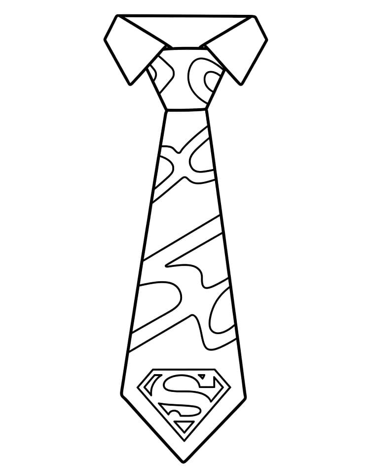 Coloriage Cravate Parfaite