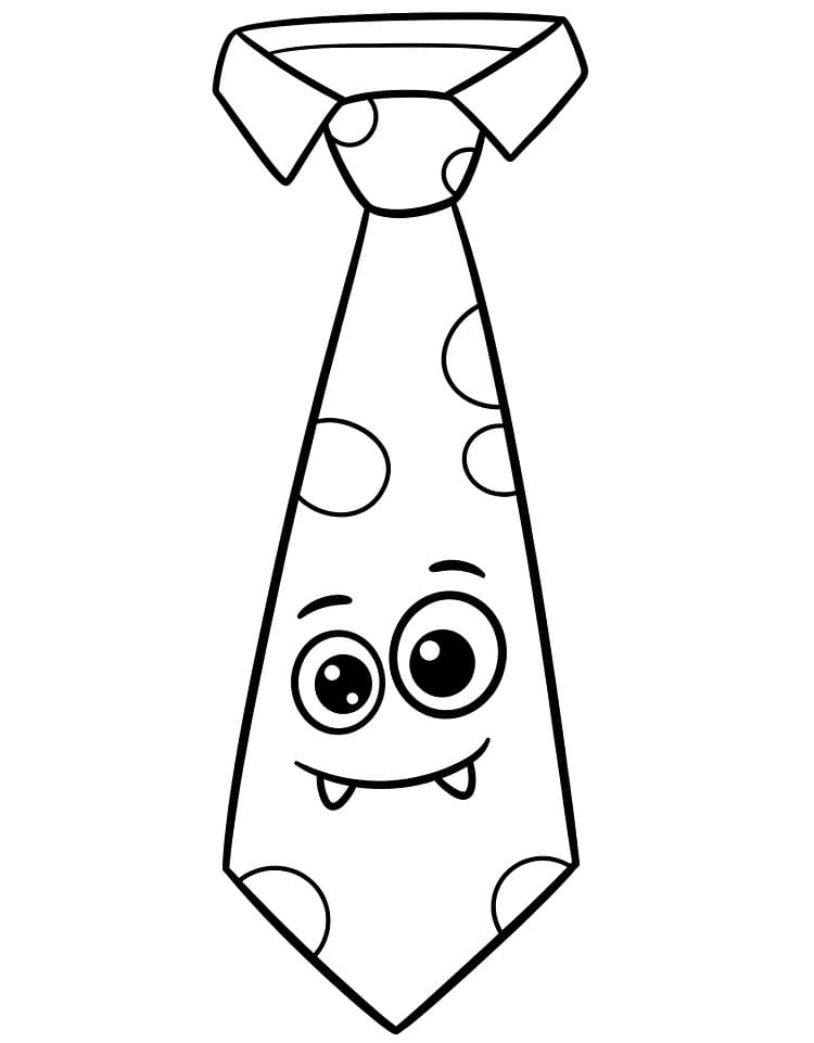 Coloriage Cravate Pour les Enfants