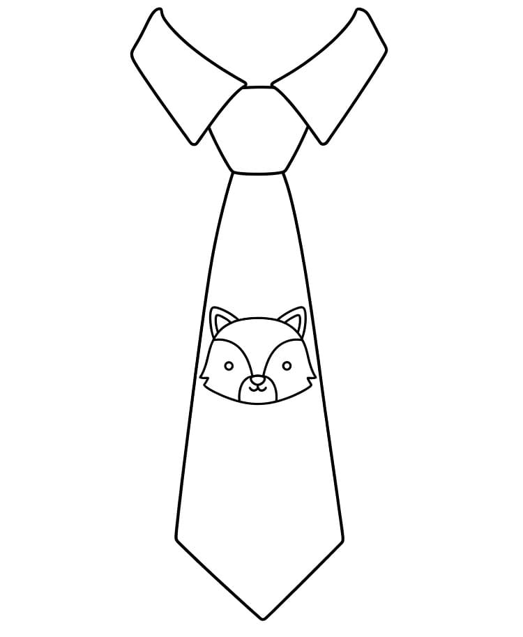 Coloriage Dessin de Cravate