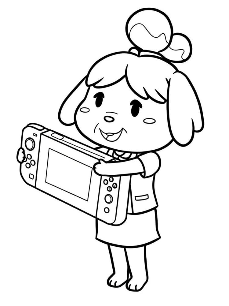 Coloriage Dessin de Nintendo Switch Gratuit
