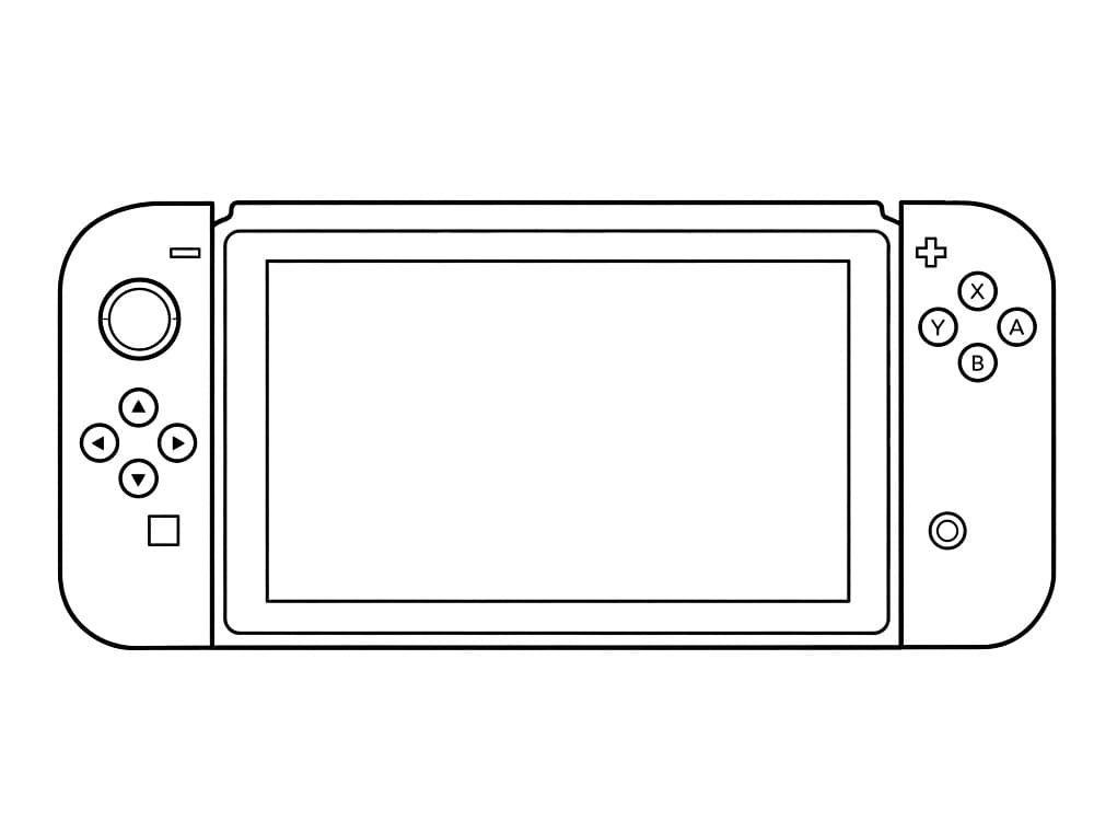 Coloriage Dessin de Nintendo Switch