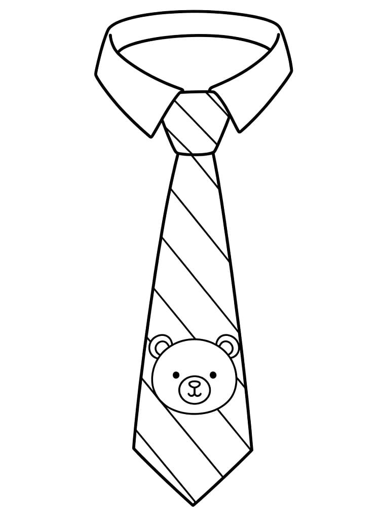 Coloriage Dessin Gratuit de Cravate