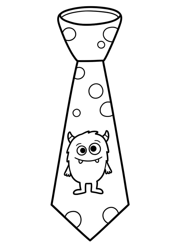 Coloriage Gratuit Cravate