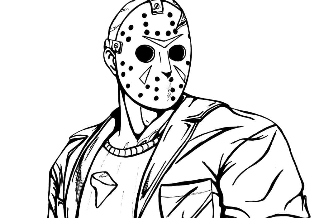 Coloriage Gratuit Jason Voorhees