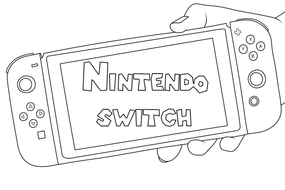 Coloriage Gratuit Nintendo Switch