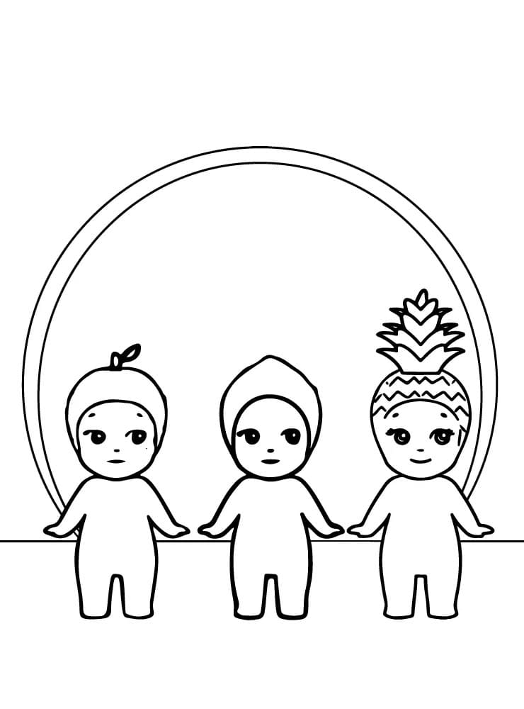 Coloriage Gratuit Sonny Angel Pour les Enfants