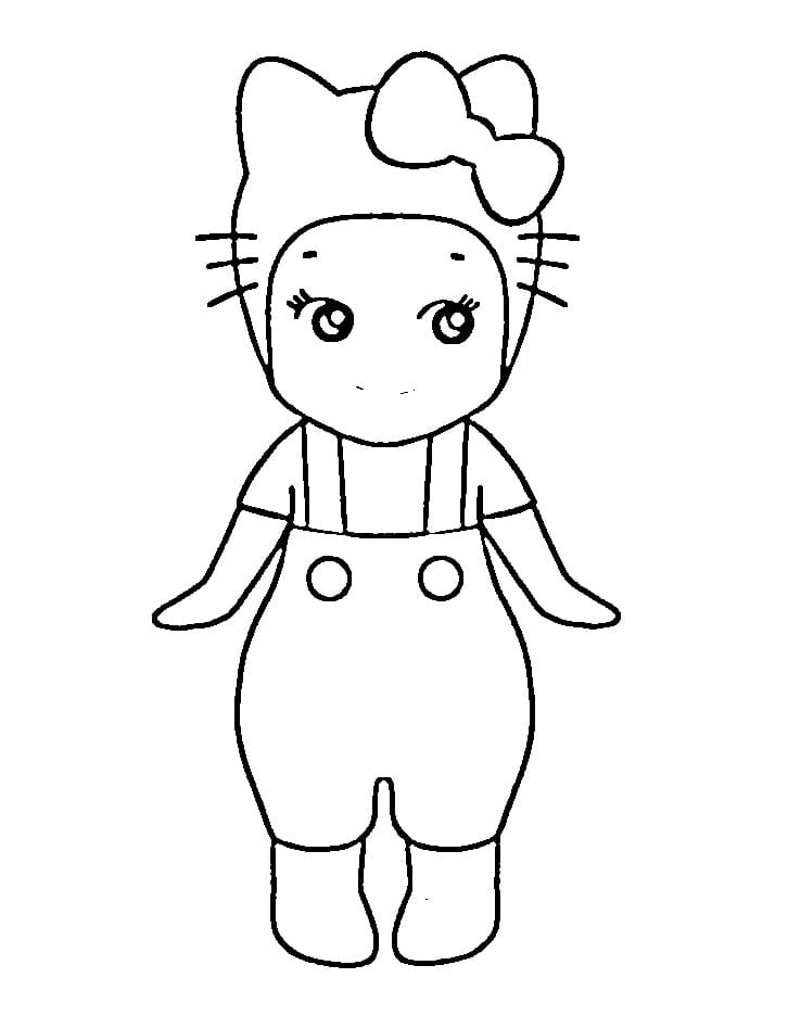 Coloriage Hello Kitty Sonny Angel