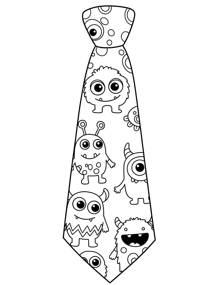 Coloriage Imprimable Cravate