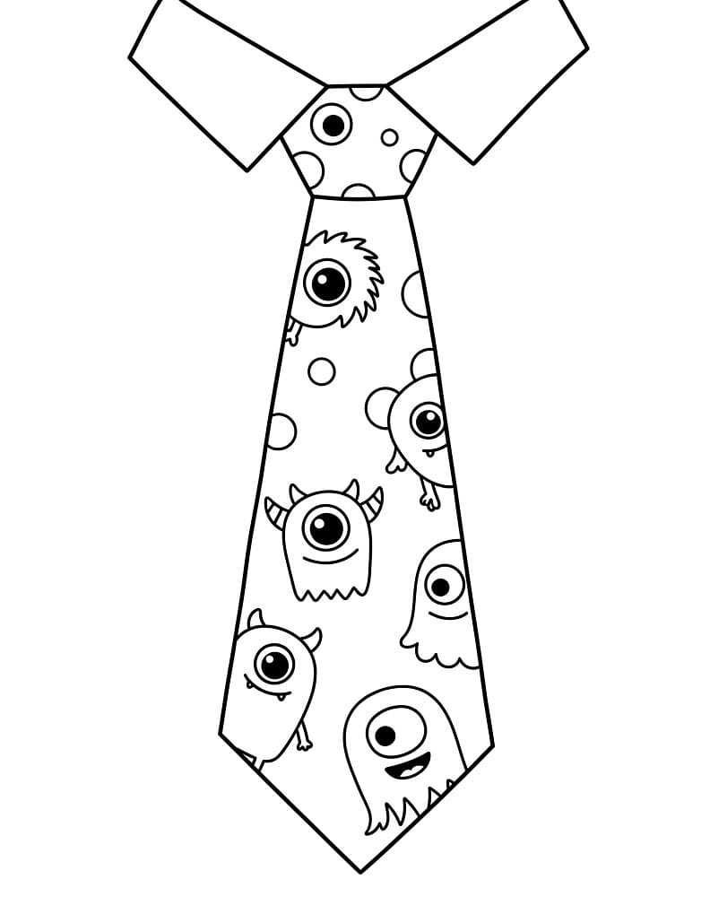 Coloriage Imprimable Gratuit Cravate