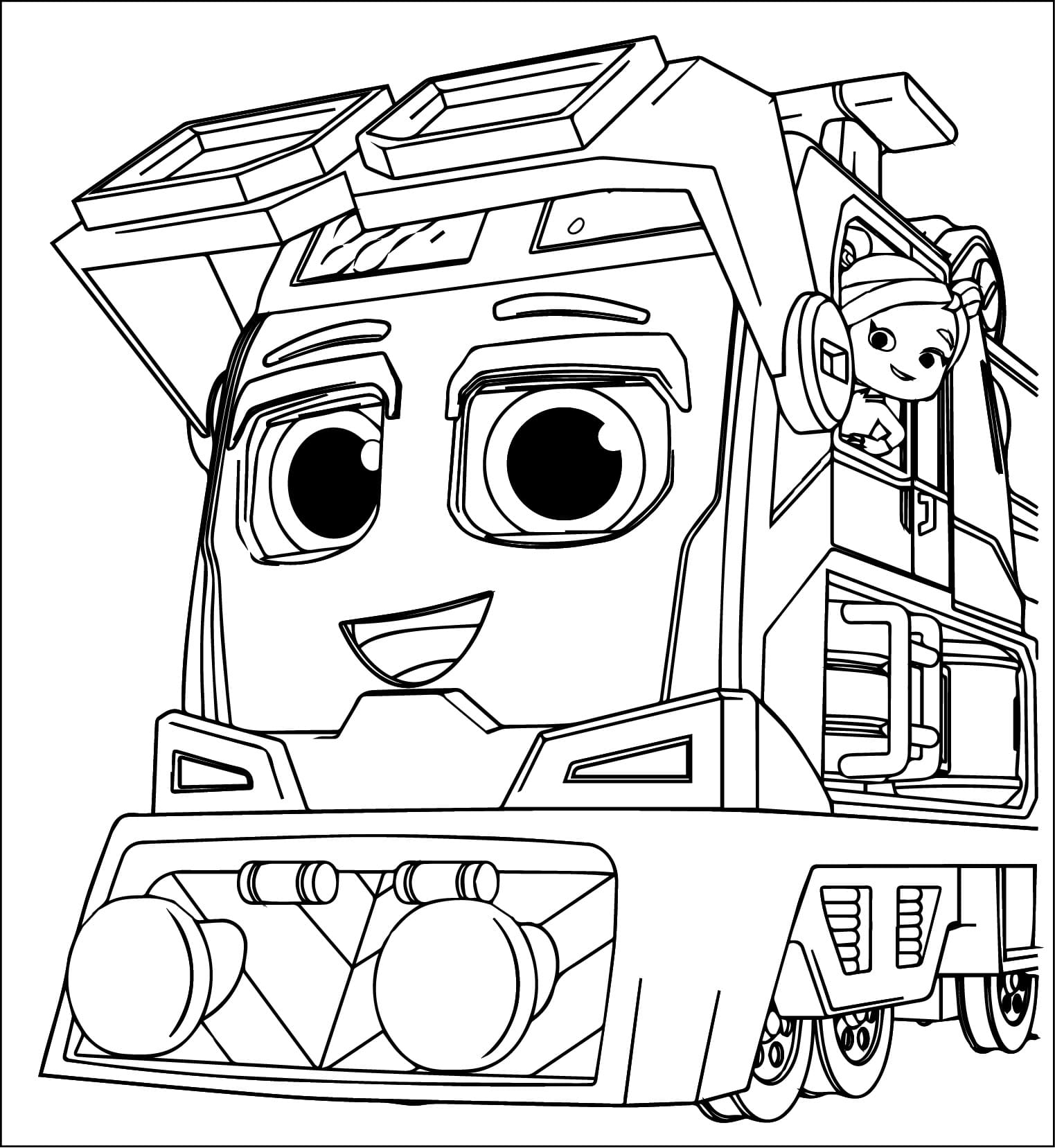 Coloriage Imprimable Gratuit Mighty Express