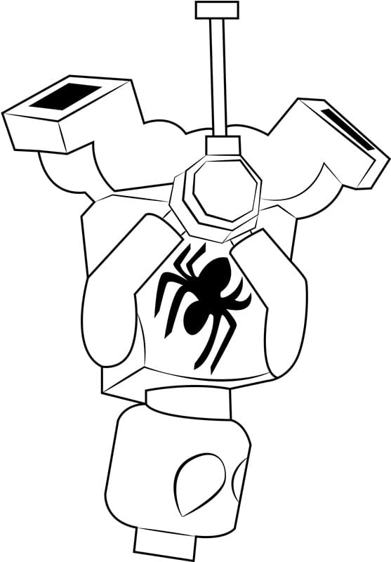 Coloriage Imprimable Lego Spiderman Pour les Enfants