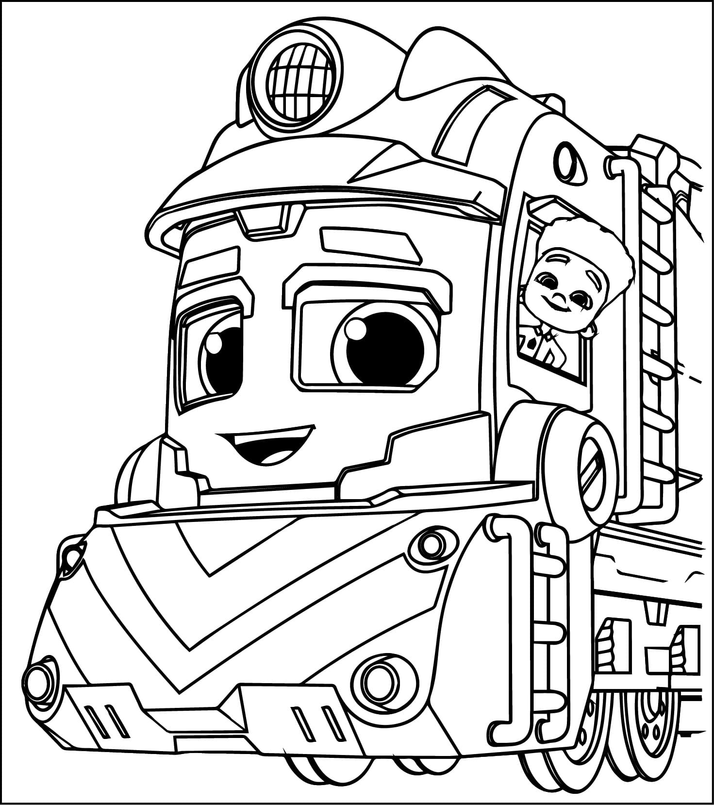 Coloriage Imprimable Mighty Express