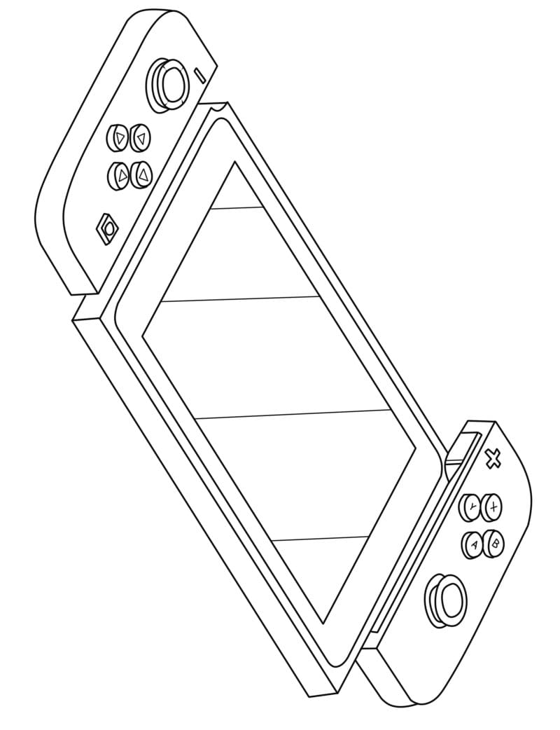 Coloriage Imprimable Nintendo Switch