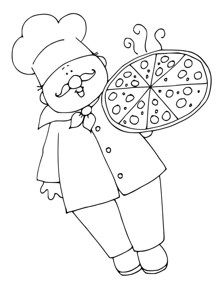 Imprimable Pizzaiolo Pour les Enfants Coloriage Imprimable Pizzaiolo Pour les Enfants