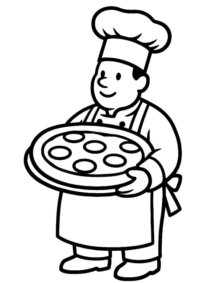 Imprimable Pizzaiolo Coloriage Imprimable Pizzaiolo