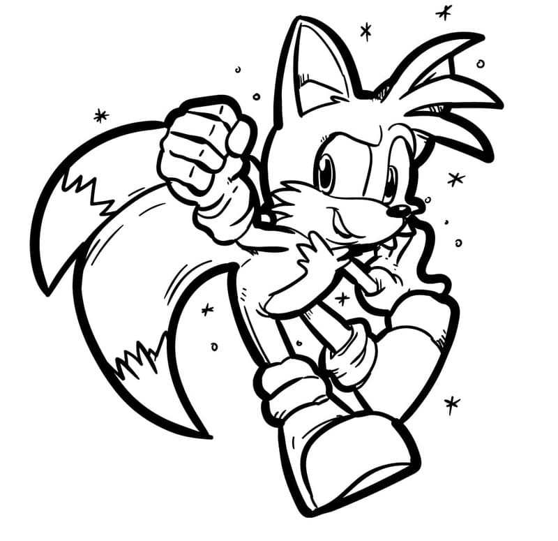 Coloriage Incroyable Tails