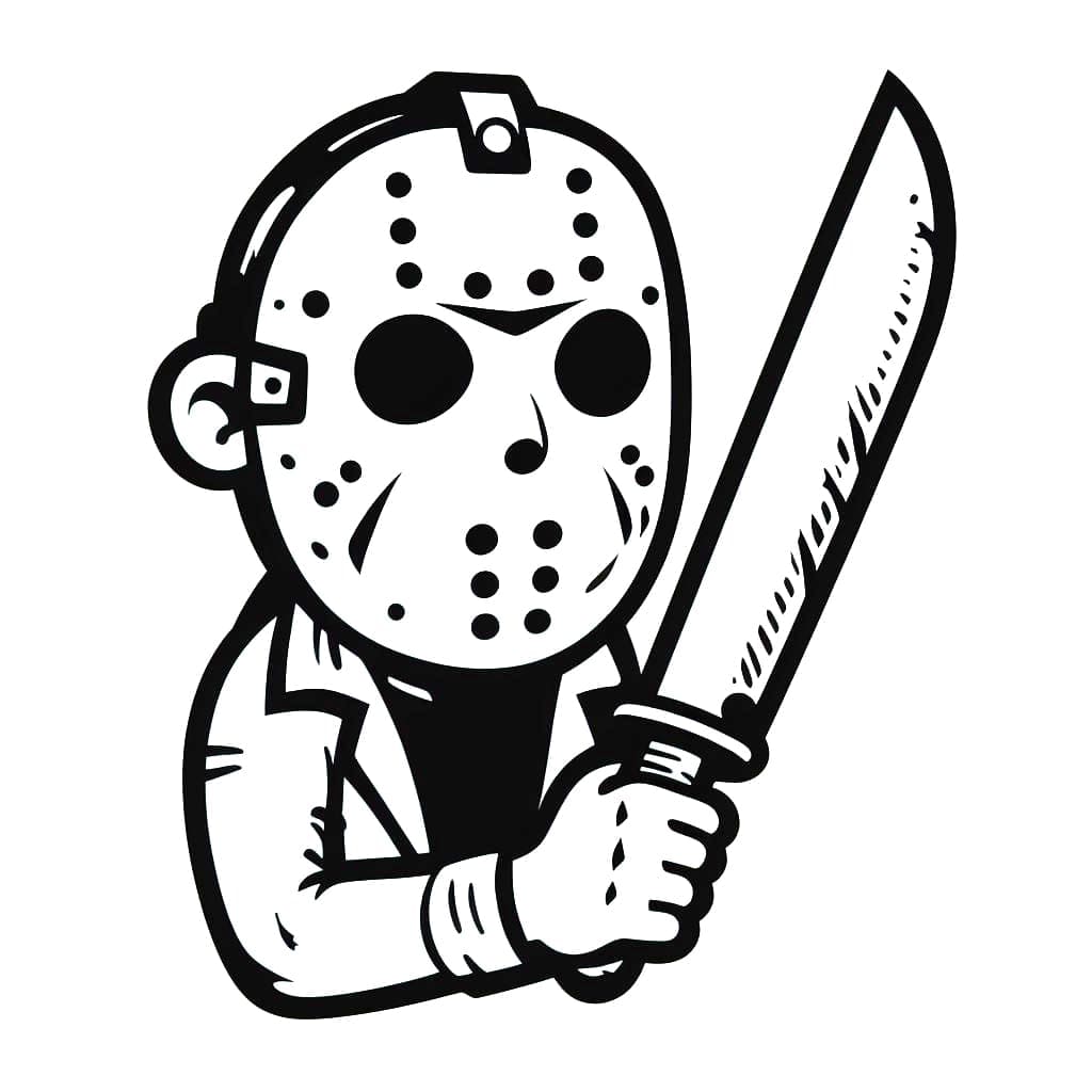 Coloriage Jason Voorhees 1