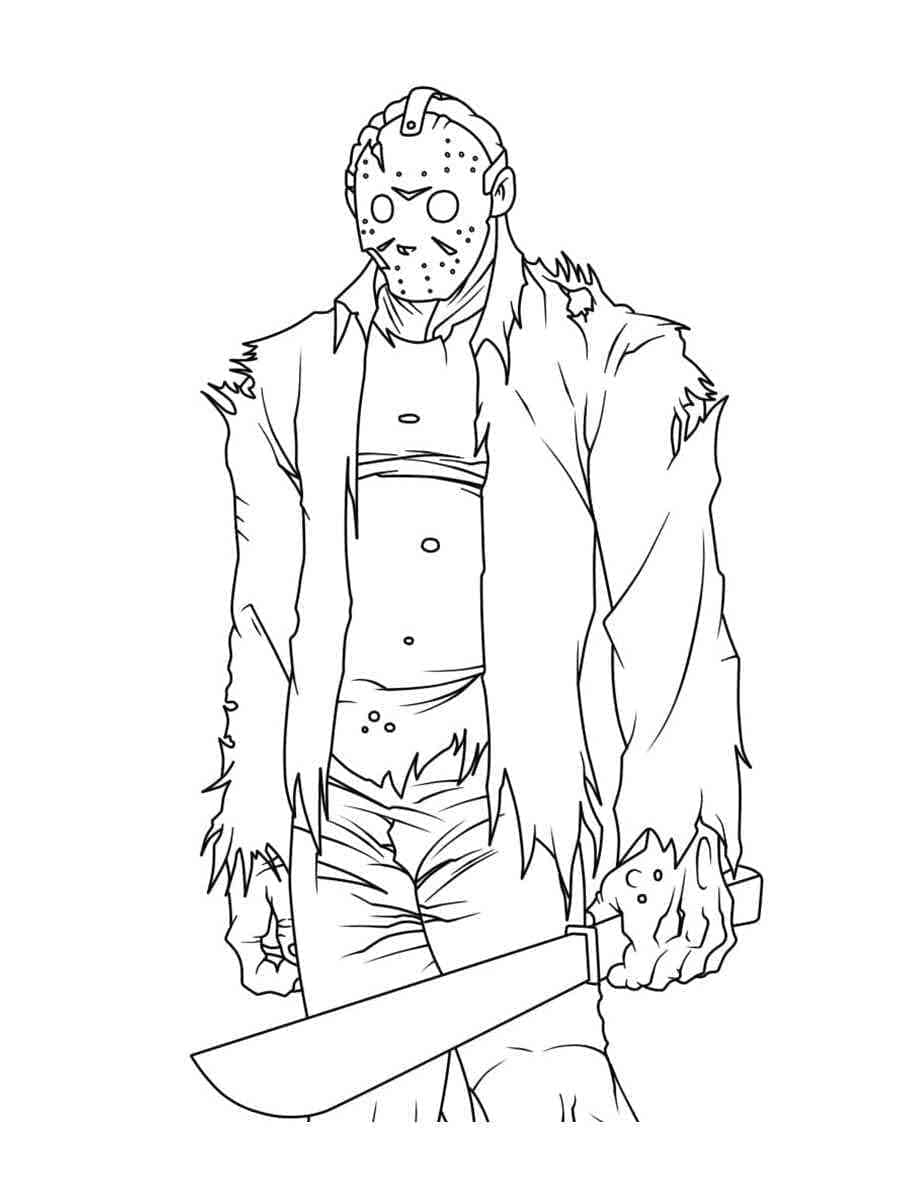 Coloriage Jason Voorhees 2