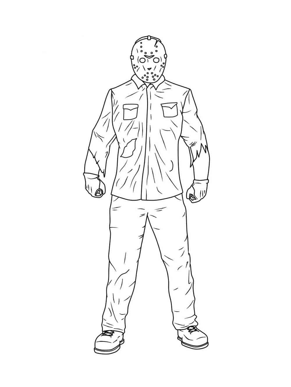 Coloriage Jason Voorhees 3