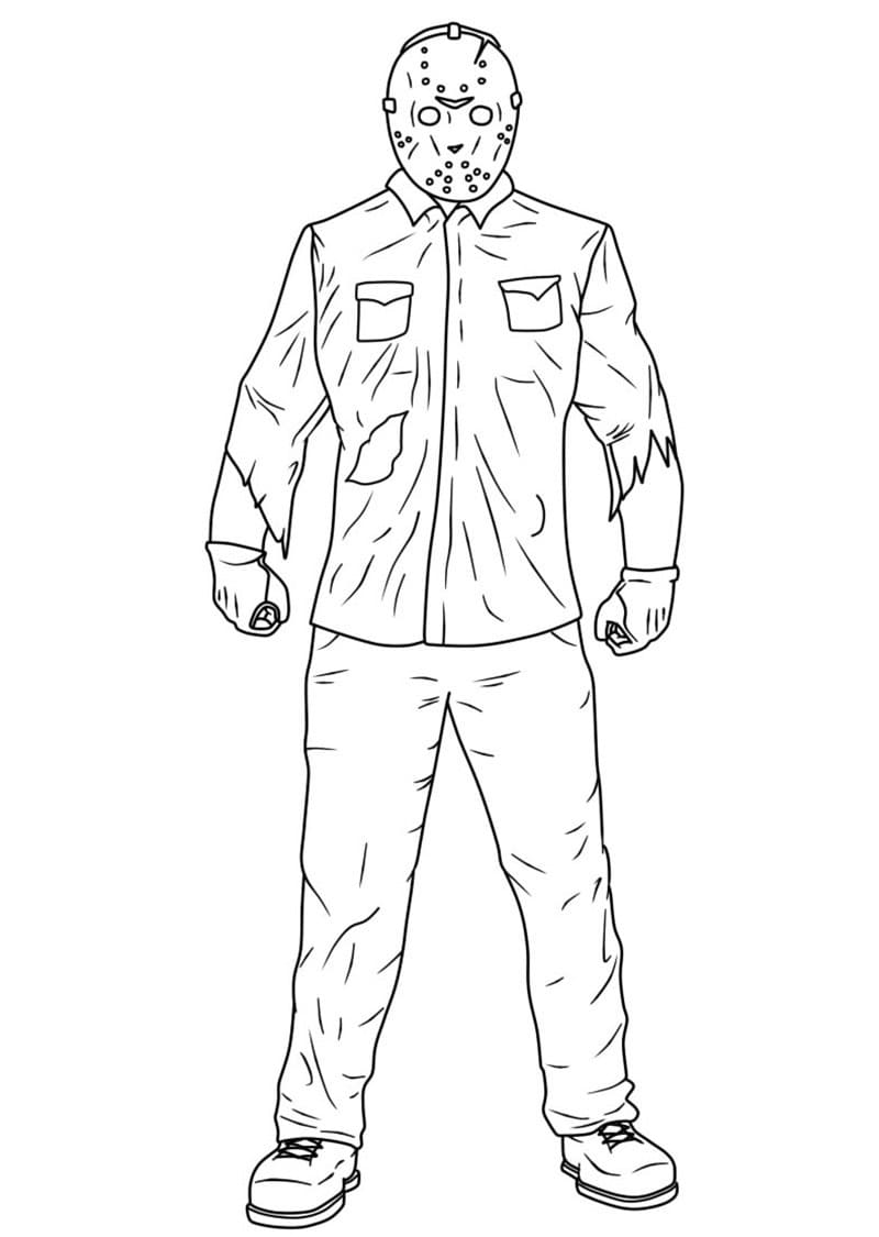 Coloriage Jason Voorhees 5