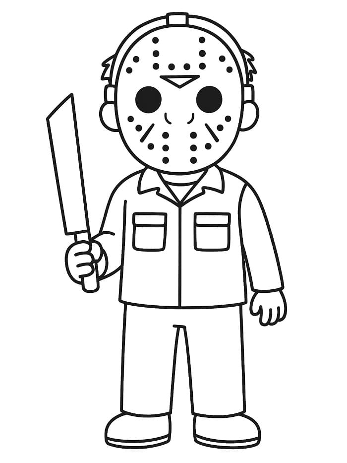 Coloriage Jason Voorhees