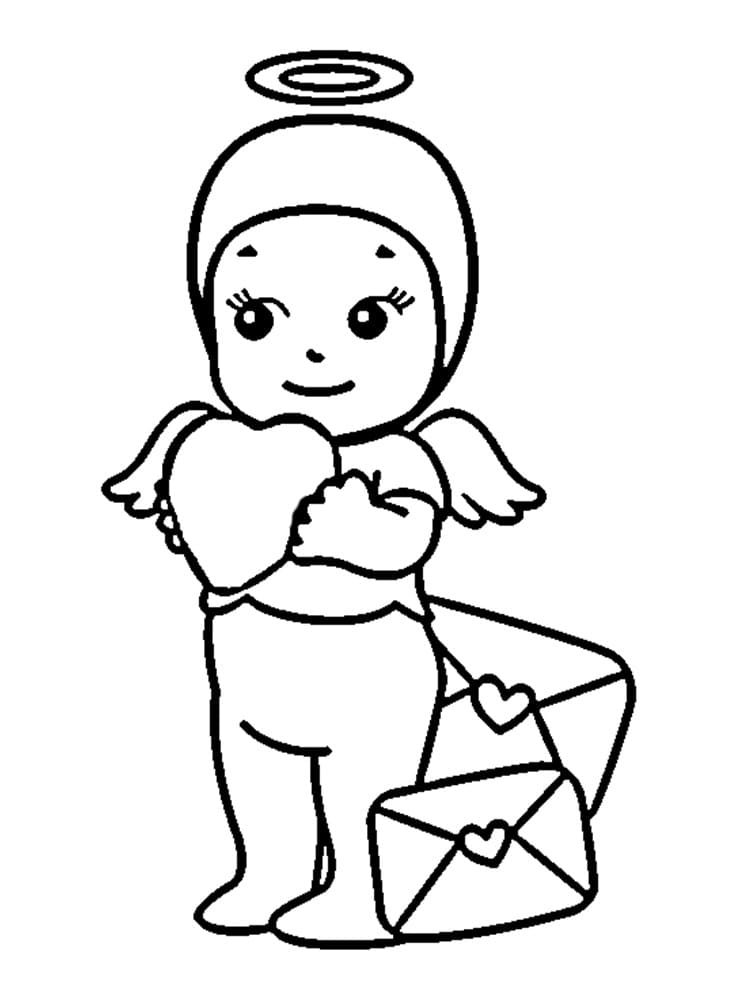 Coloriage Jolie Sonny Angel