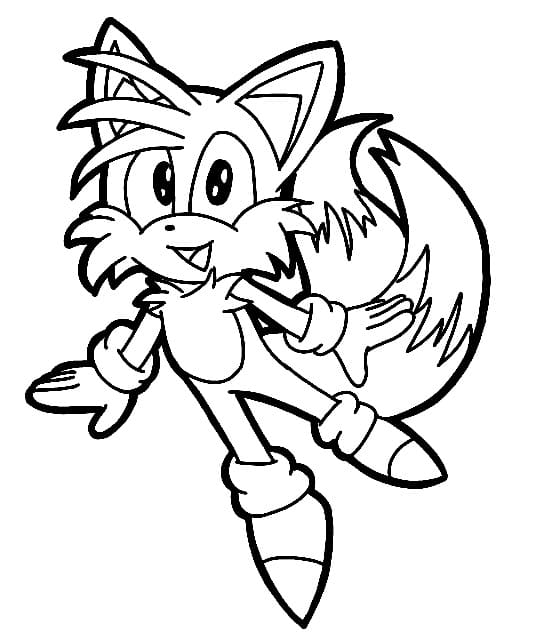 Coloriage Joyeux Tails