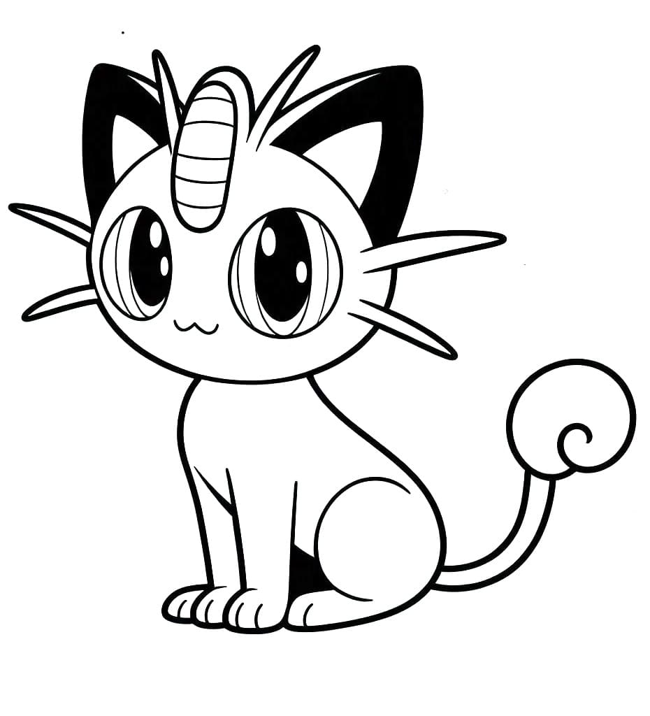 Kawaii Miaouss Coloriage Kawaii Miaouss