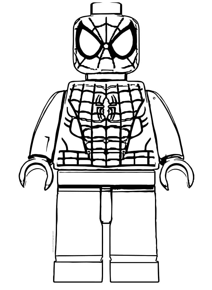 Coloriage Lego Spider-man