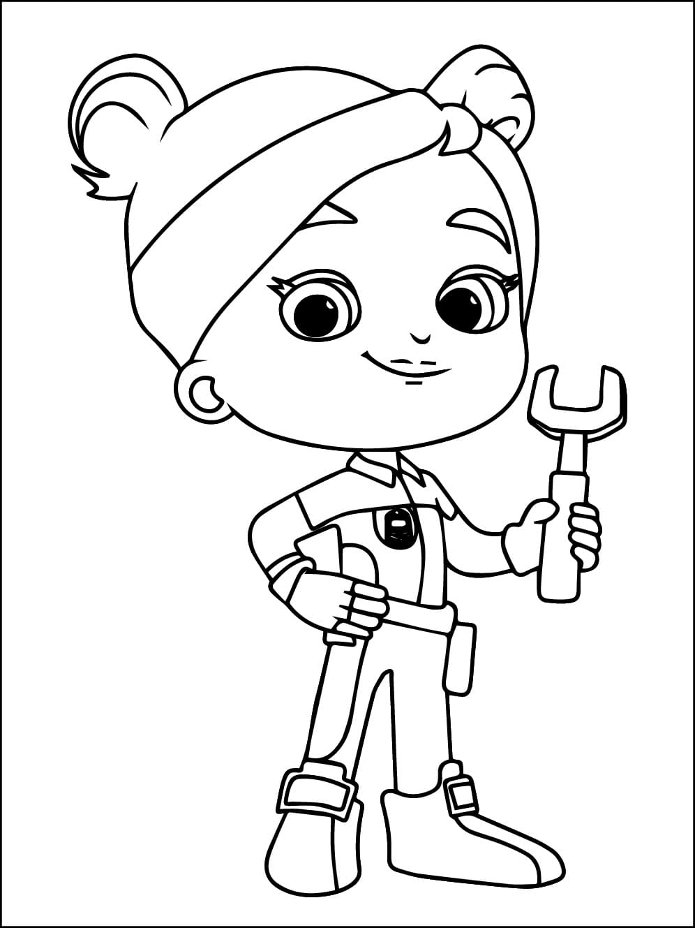 Coloriage Liza dans Mighty Express