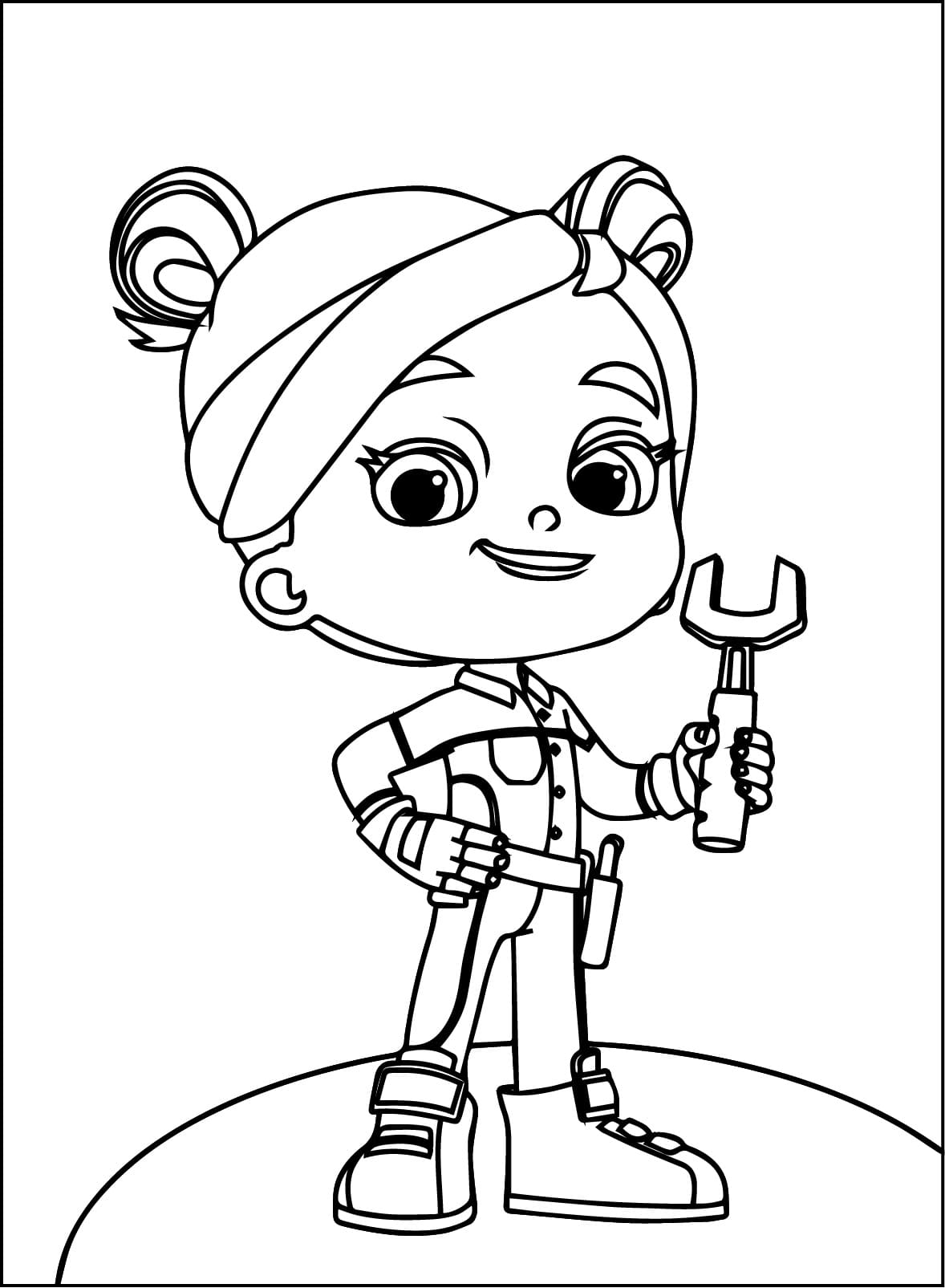 Coloriage Liza de Mighty Express